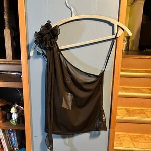 Sheer One-Shoulder Top